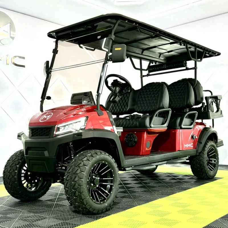 2024 High Quality Off-road Club 48V Cheap Electric Golf Cartss 2 4 6 Seater Golf Buggy Price China Manufacturer Utility Vehicle