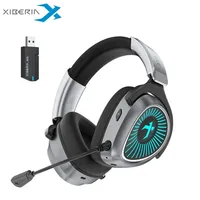 XIBERIA K05S Wireless Gaming Headphones Bluetooth 7.1 RBG 2.4G Removable 4-Mode Music Headsets Gamer with Mic Esports Gamer Pc