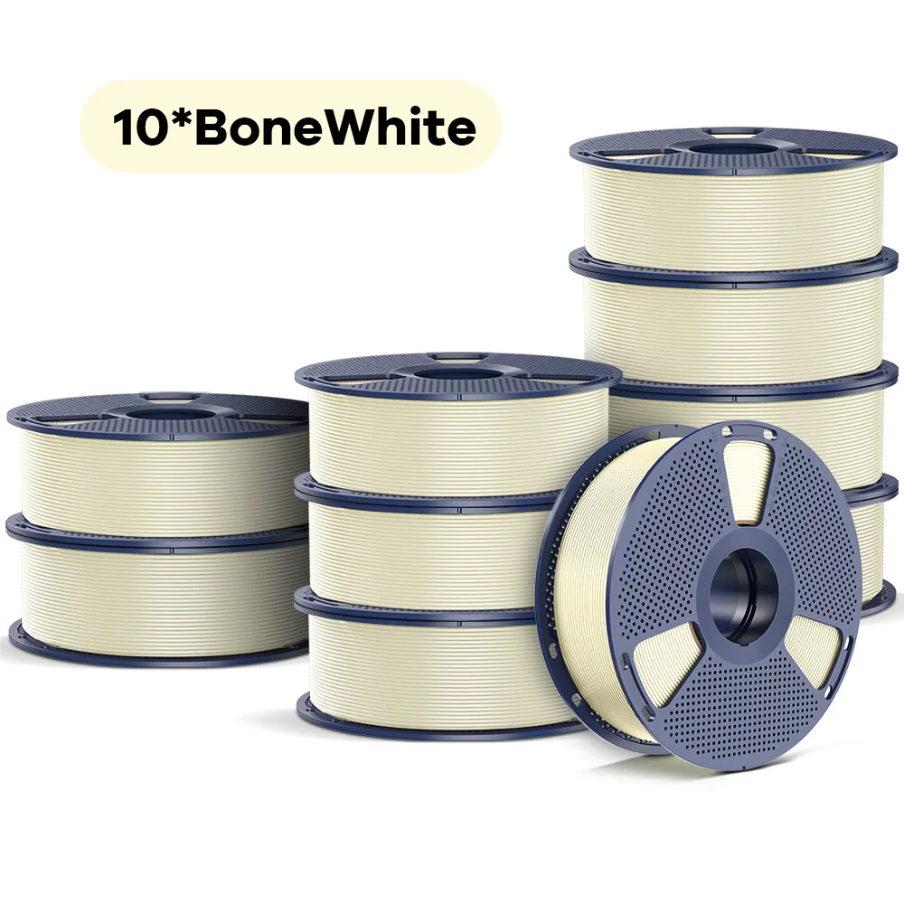 SUNLU PETG Filament 10kg 1,75mm 1 Rolle/kg (2,2lbs) Für 3D-Drucker Wiederverwendbare Spule Sorgfältig Gewickelt Glatter Druck