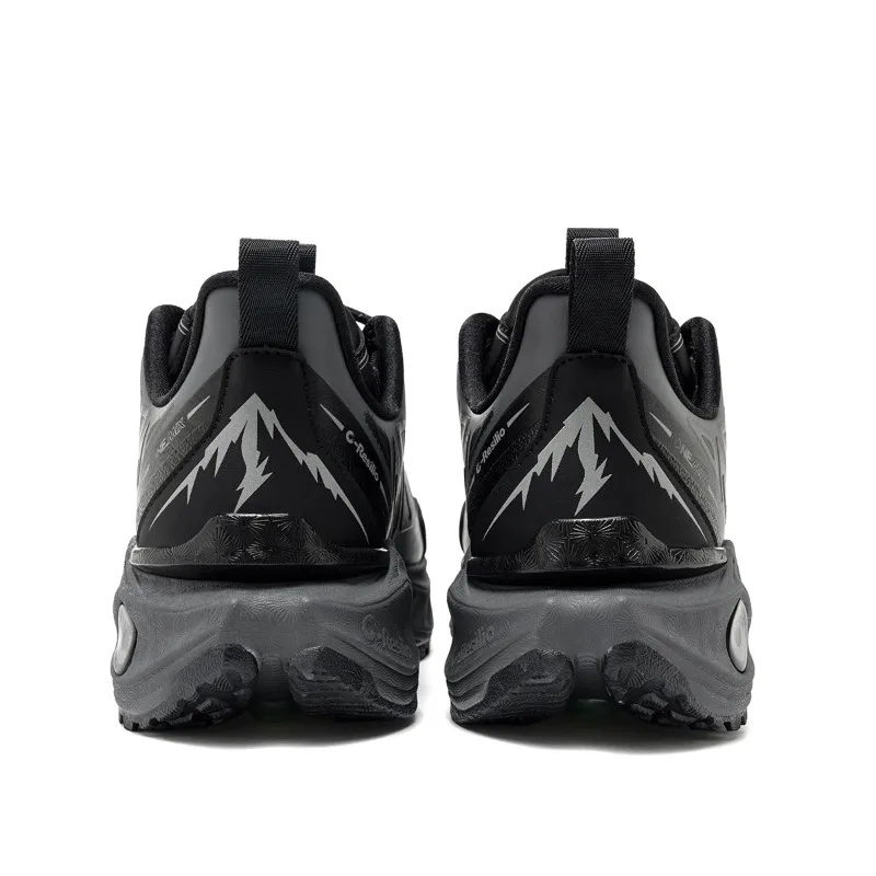 ONEMIX Men Trail Running Shoes Wearable Anti-Slip Leather Sneakers Support Stable Off Road Sports Shoes Outdoor Walking Sneakers view 6