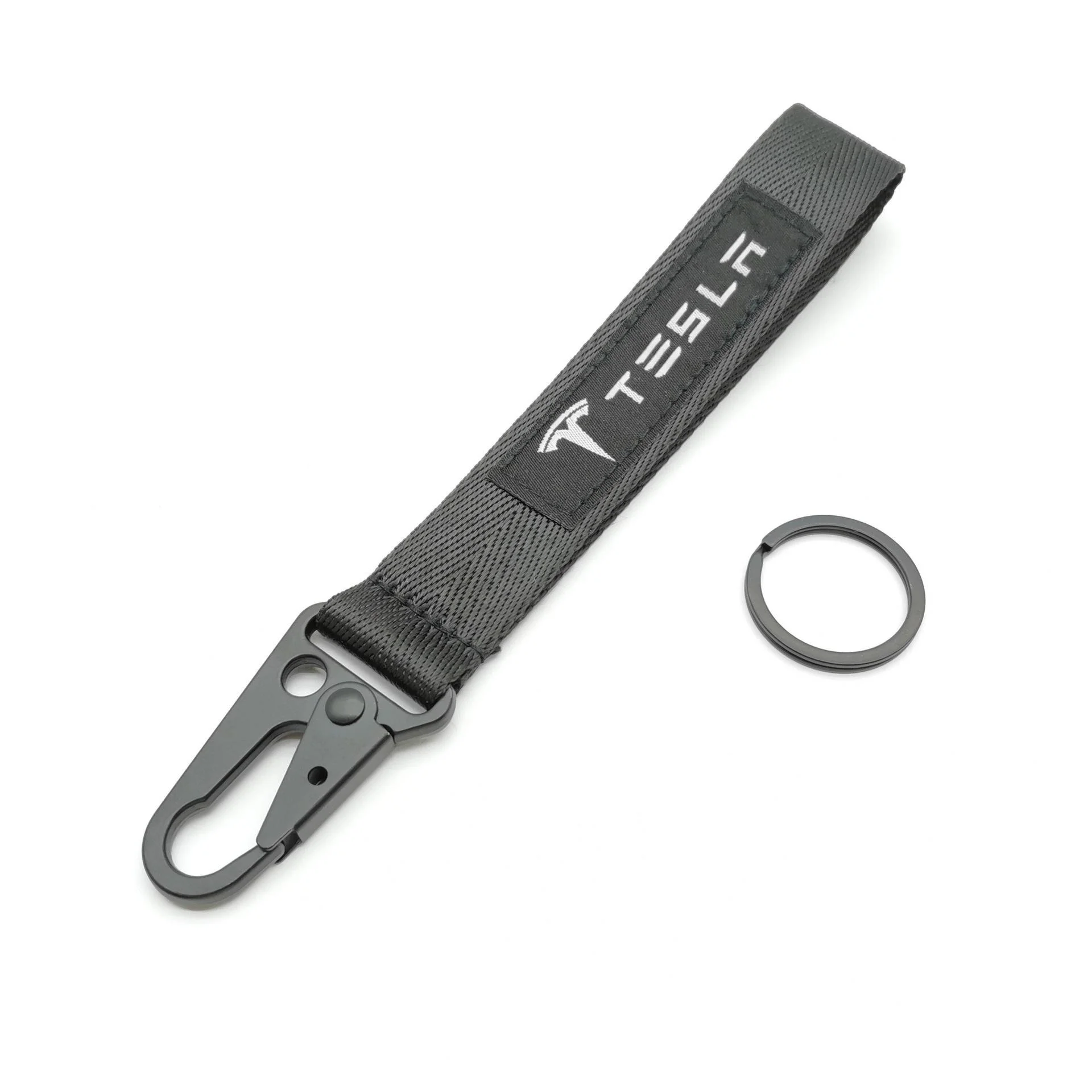 Car Keychain Lanyard Hanging Strap with Metal key Ring For Tesla Model 3 Y S X 2021 2017 2018 Roadster Cybertruck Juguete SpaceX