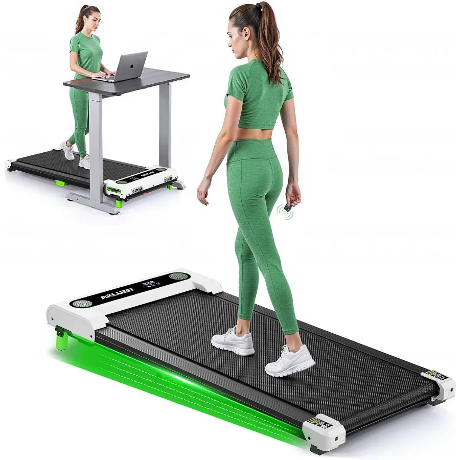 Walking Pad for Home: 2.5 HP Under Desk Treadmill, 330LBS Capacity, Remote Control, Compact Folding Design, Black, Quiet Motor