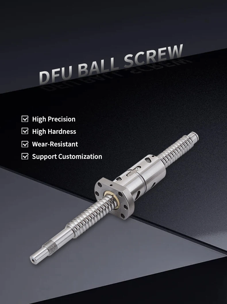 Hochpräzise Kugelumlaufspindel DFU3210 SFS3220 SFY3232 SFE3232 SFU3210 Länge 100-1150 mm mit Kugelmutter CNC-Getriebeteile – Detail 11