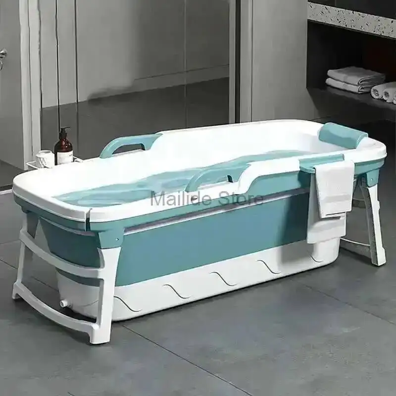 Tub Bathtubs Adult Folding bathtub Household Foaming hot Simple Adult Bathing Tub Full Body Sweat Portable Steam Bathing Basin