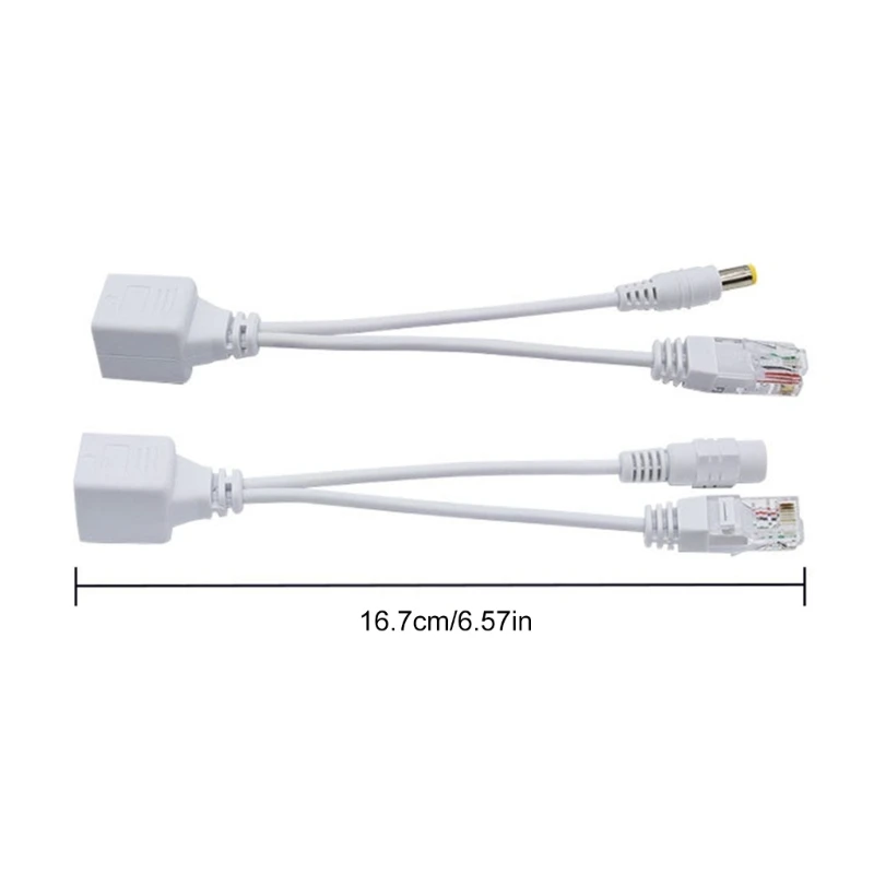 Netzwerk-Power-Over-Ethernet-Kit, Netzwerk-PoE-Adapter, passiver PoE-Injektor und Splitter für Kamera-WAP-Geräte