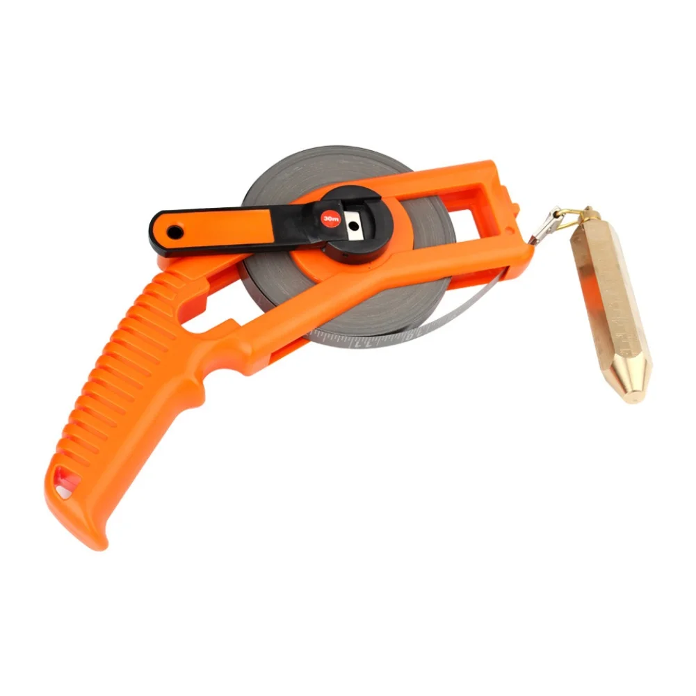 Dipstick 15M Marine Fuel Tank Oil Measuring Tape Stainless Steel Depth Measuring Tape Black Iron Oil Dipstick Depth Gauge