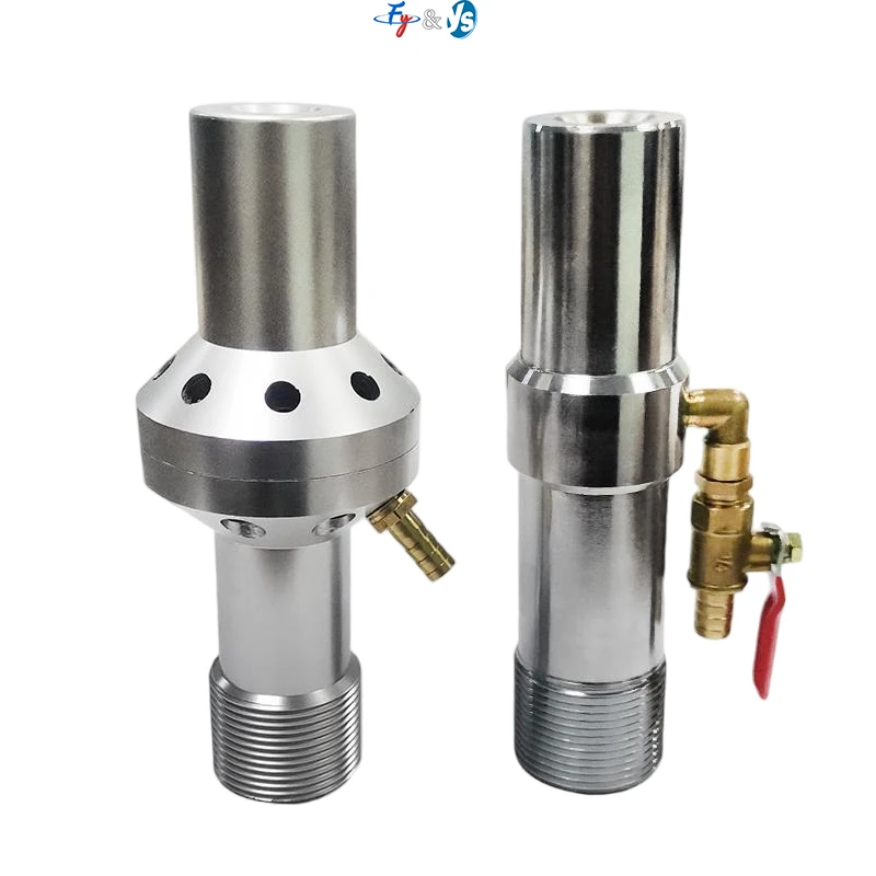 

Wet Sandblasting Gun, Double/Single Air Inlet High Pressure Dustless Sand Blaster Nozzle, Coron carbide for Rust Removal