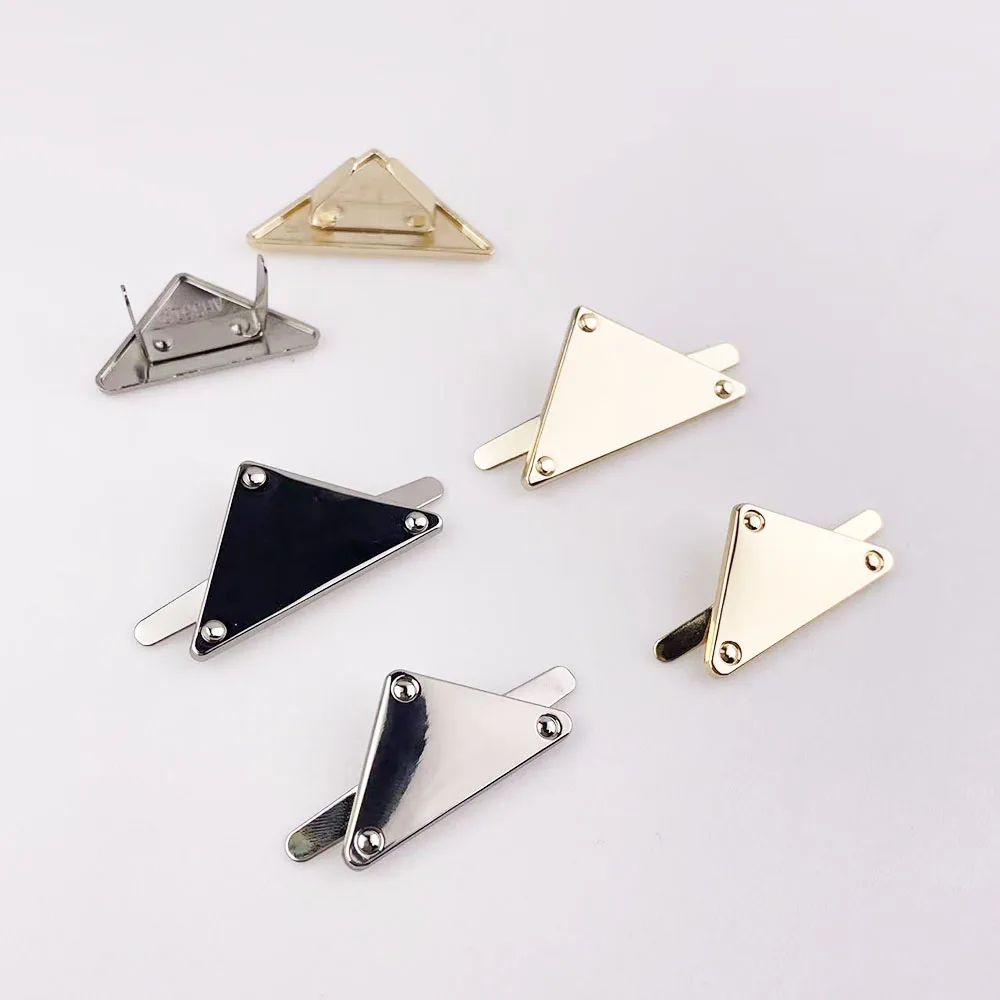 10pcs Bag Triangle Decorate Buckles Handbag Deco Feet Button Sweater/Shoe DIY Laser Blank Rivet Hardware Accessories