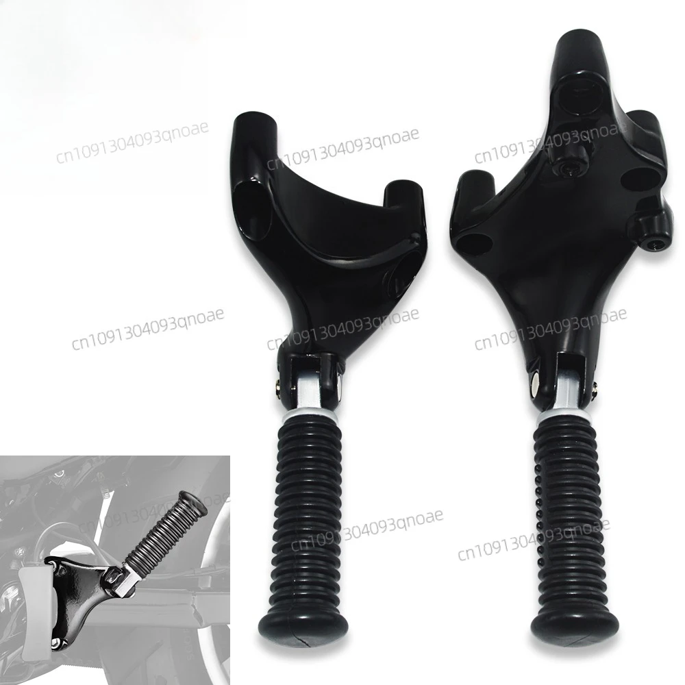 

Rear Passenger Footrests Pedal w/Mount Kit For Sportster Forty-Eight 48 Seventy-Two 72 883 1200 2014-2022 Black