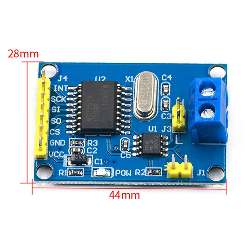 MCP2515 CAN Bus Module TJA1050 Receiver SPI For 51 Arduino DIY Kit Microcontroller Program Routine