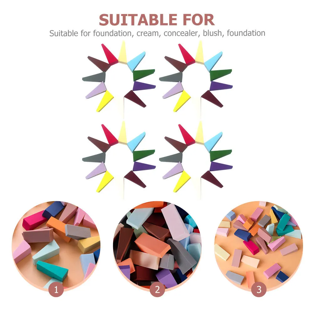 50 قطعة من إسفنجات المكياج الصغيرة، إسفنجات مكياج قابلة للتنفس #4