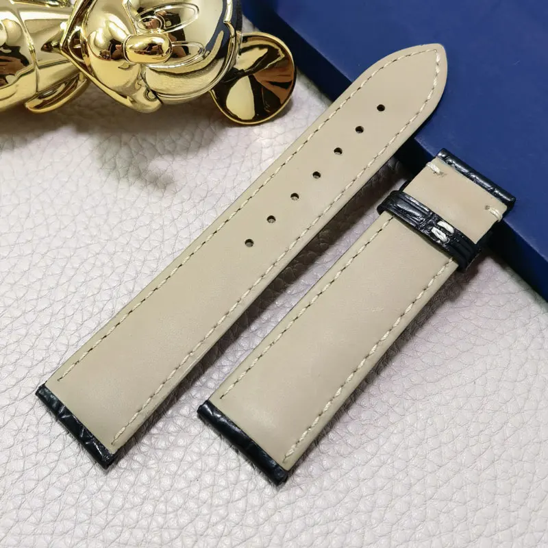 FUYIJIA 16MM~22MM Circular Nile Crocodile Skin Watchbands Master Handmade Brand Watch Substitute Strap Genuine Crocodile Belt 20