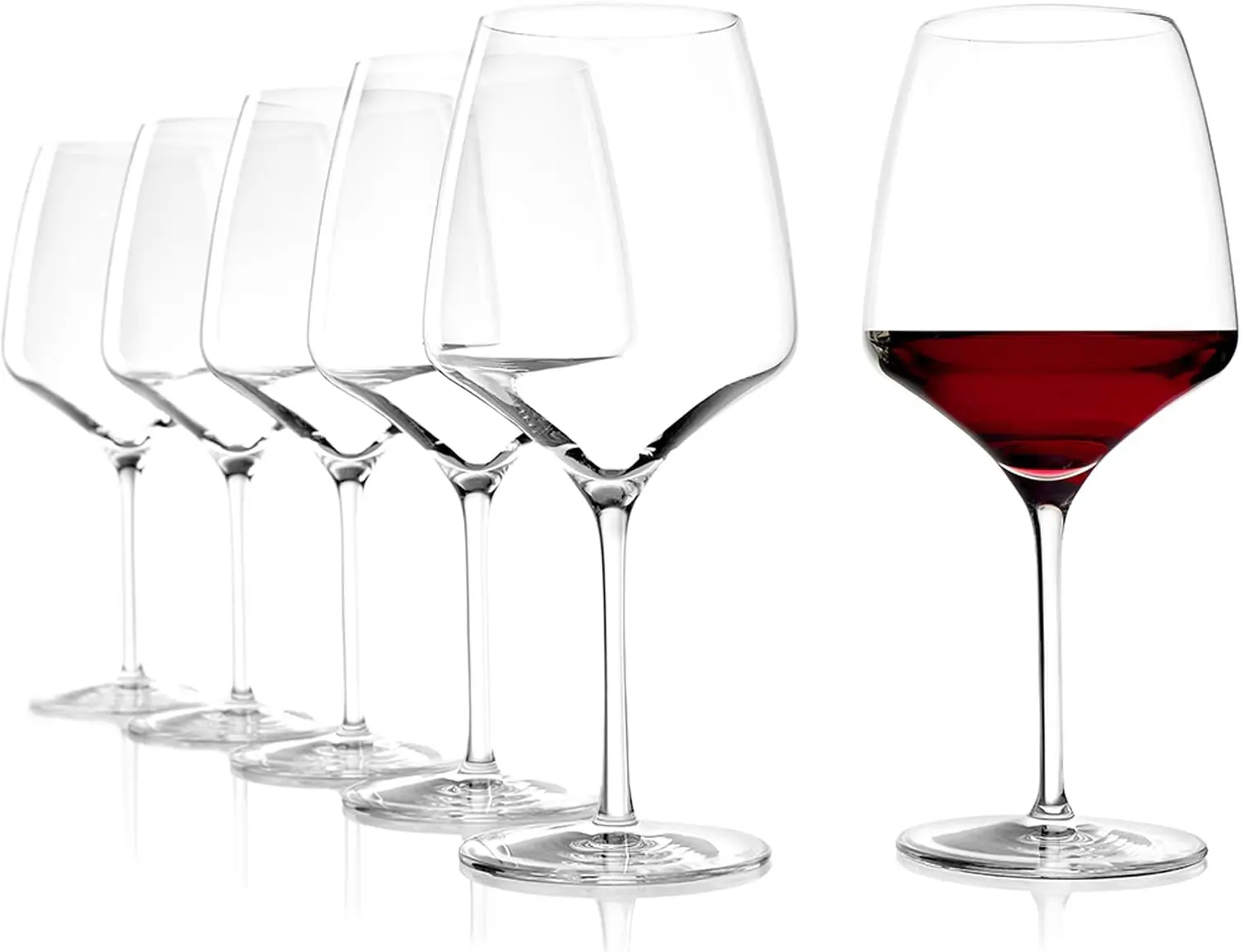 

Burgundy Glasses Experience Set of 6, 23.5 oz – Thin Crystal Red Wine Glasses Ideal for Burgundy – Elegant Burgundy Go