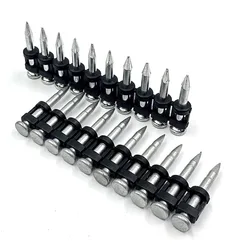 10 pcs Nails For Concrete Nailer Gun  Gas Tool  Cordless Battery Tool   Drive Pin  Fixing Door and Window 19mm 22mm 25mm