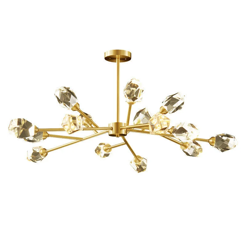 

Light luxury living room crystal chandelier modern simple dining room bedroom atmosphere high-end chandelier