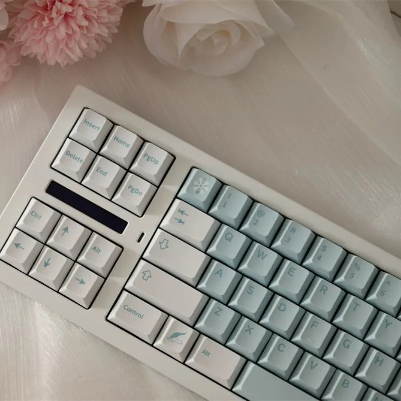Wind Flower Ode Theme Keycaps Set Customized PBT Sublimation Cherry Profile Keyboard Cap for Mechanical Keyboard Accessories