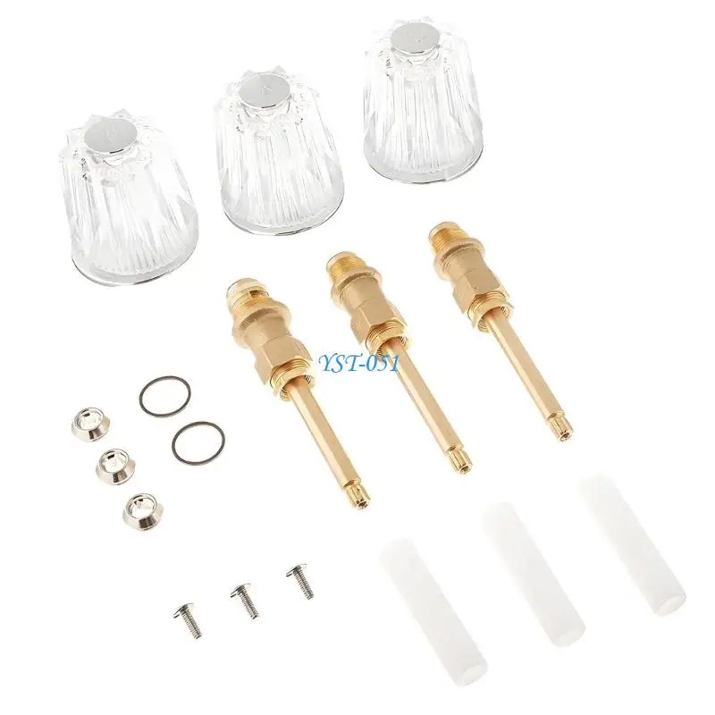 

E15A Sturdy Acrylic Shower Handles & Copper Valves Cores Suitable for Long Service Use