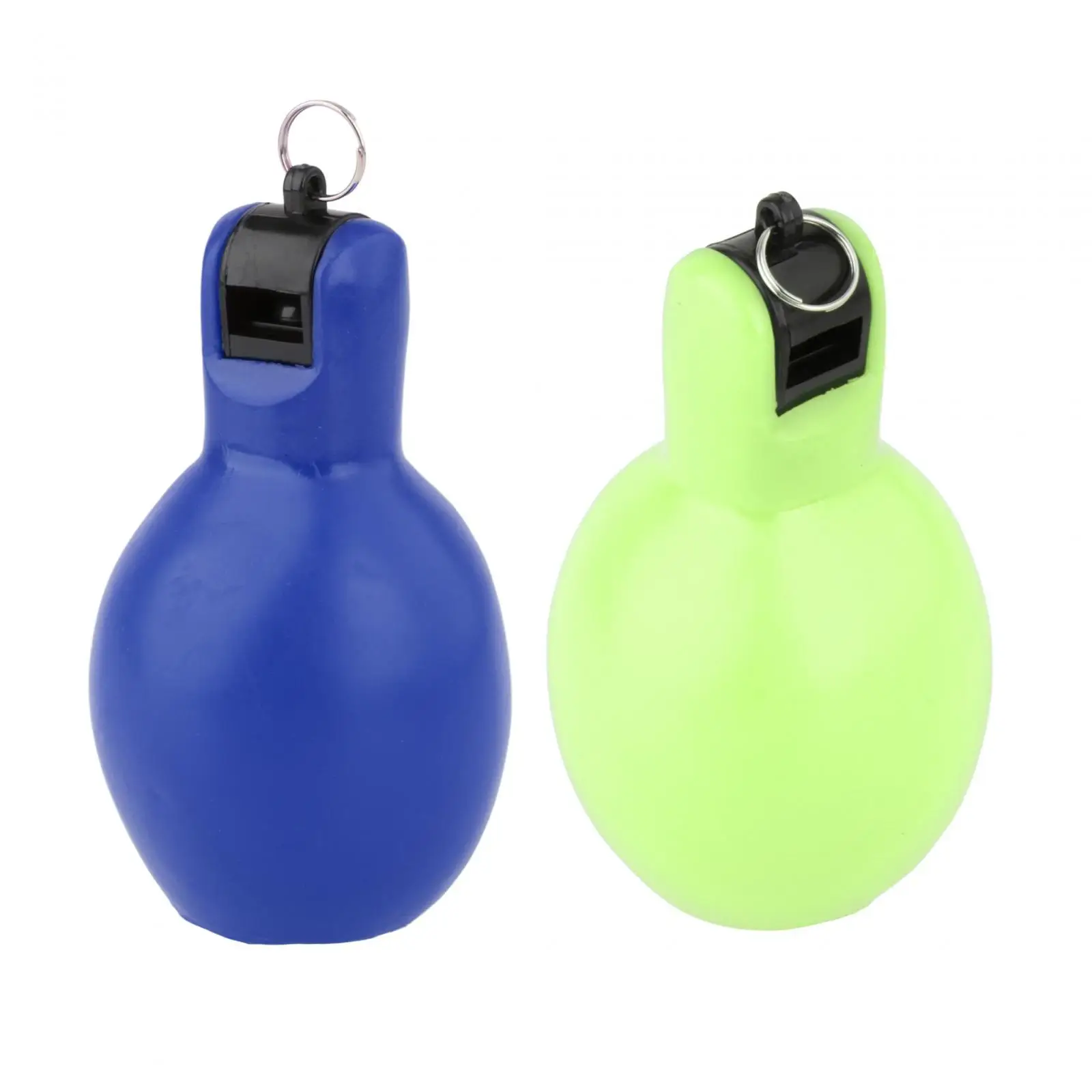 2x Hand Squeeze Whistles Coaches Whistle Manual Lightweight Sports Whistle Trainer Whistle for Trekking Hiking Teachers