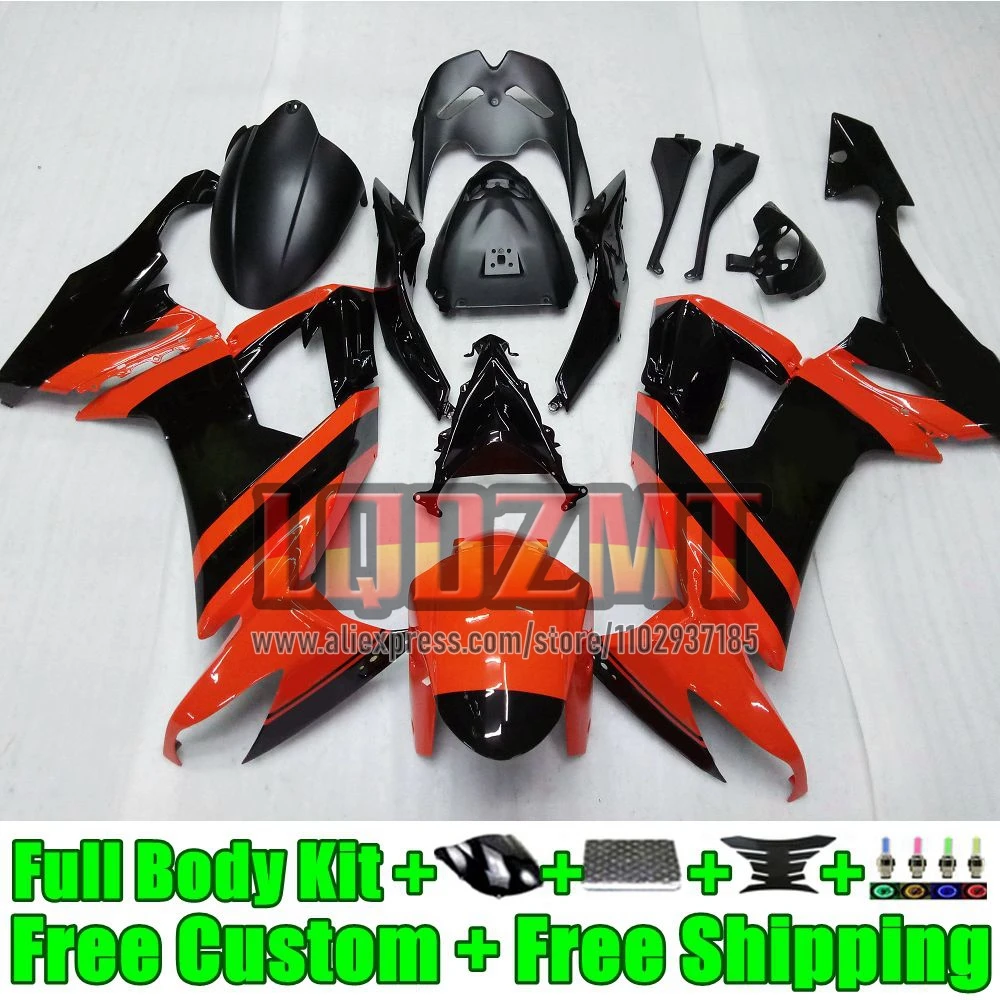 Injection Frame For KAWASAKI NINJA ZX-10R ZX 10 R 10R 1000CC 51No.81 ZX10R orange stock 2008 2009 2010 ZX1000 C 08 09 10 Fairing