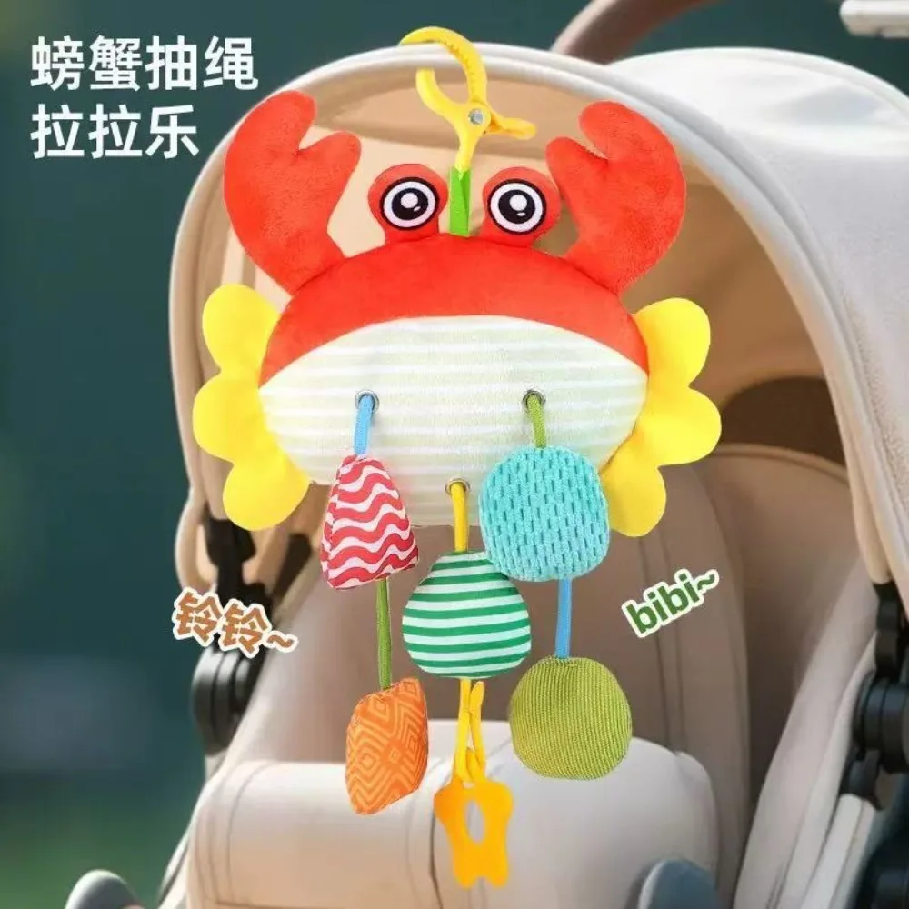 Nuovo Lettino Appeso Giocattolo con Coulisse Neonato Passeggino Giocattolo Animale Sveglio Giocattoli Educativi Impugnatura a Mano Peluche Bebe Divertimento Giocattoli per la Prima di Letto