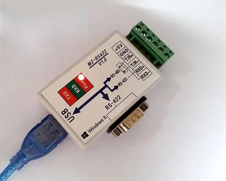 USB gira 422 USB a 485 convertidor dual una línea de transmisión duplex completa