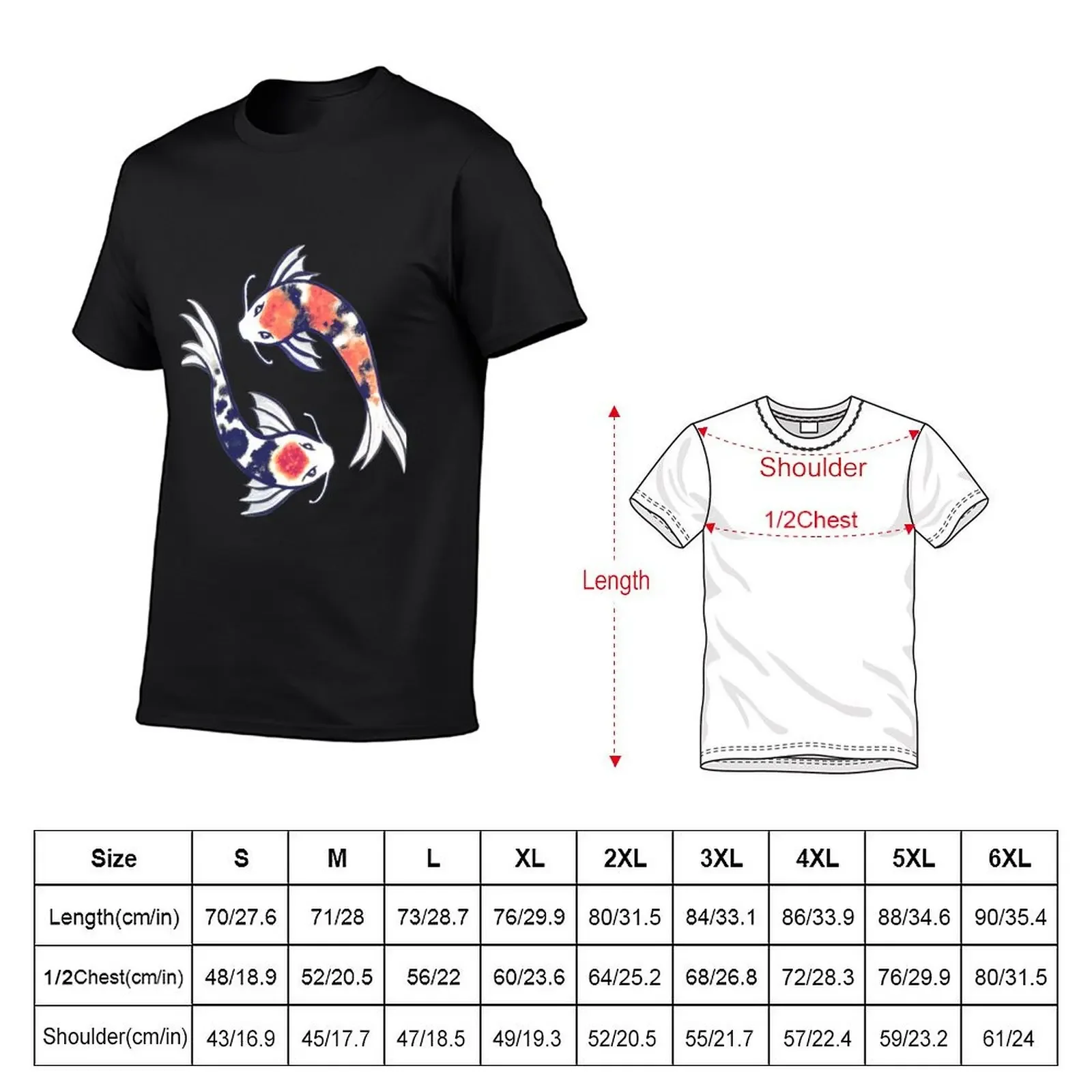 Swirling Koi T-Shirt vintage anime shirt shirts graphic tee shirts men graphic