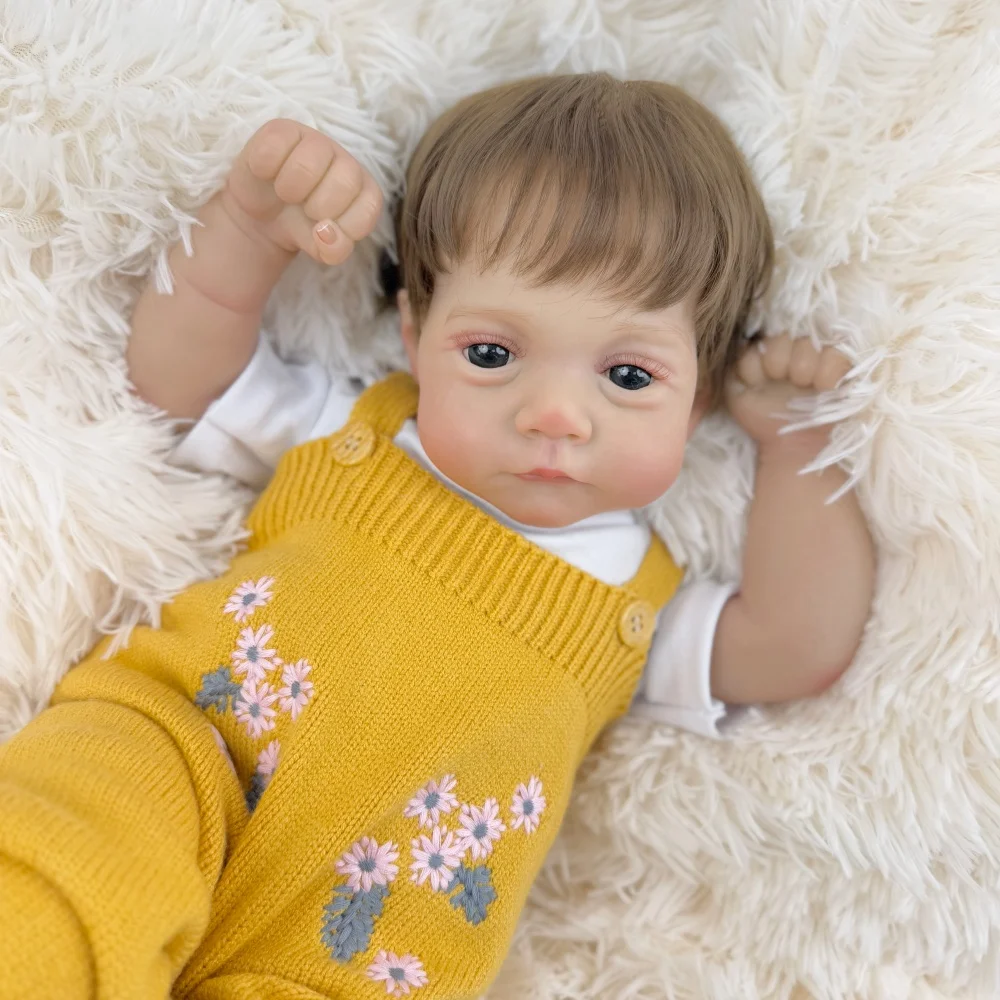 

BZDOLL 45 CM Cloth Body 18 inch Sweet Reborn Baby Doll Toy For Kids Lifelike Handmade Fashion Birthday Gift