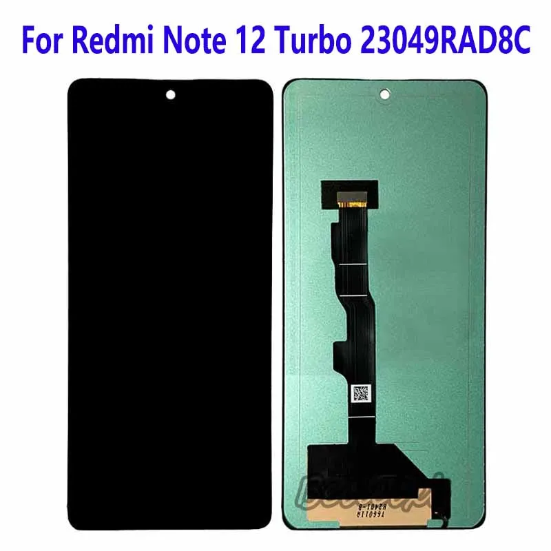 

For Redmi Note 12 Turbo 23049RAD8C LCD Display Touch Screen Digitizer Assembly Replacement Accessory