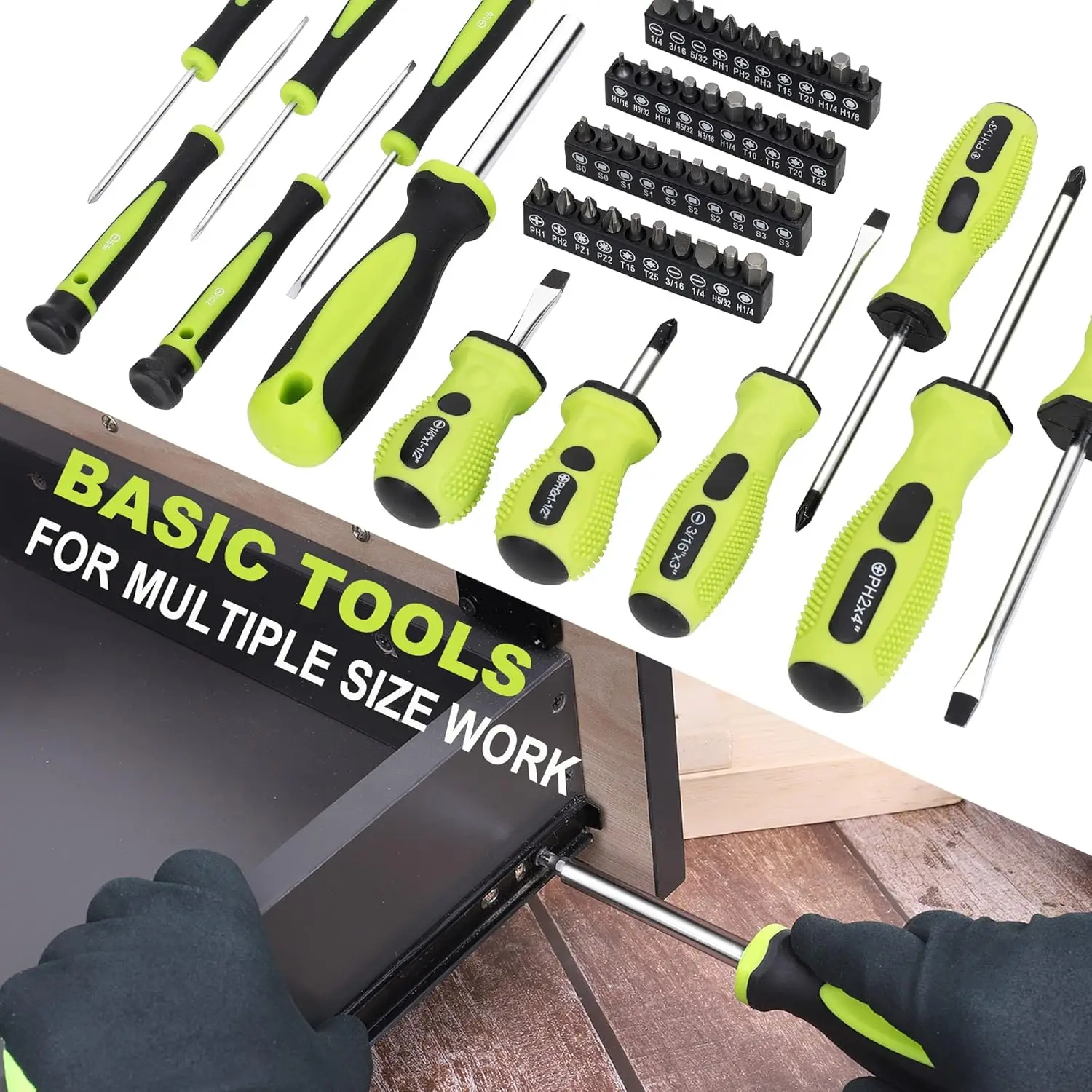 267-Piece Home Tool Set Household Repairing Tool Kit with 13-Inch Wide Mouth Open Tool Bag Mechanics Hand Tool Kit for DIY Home