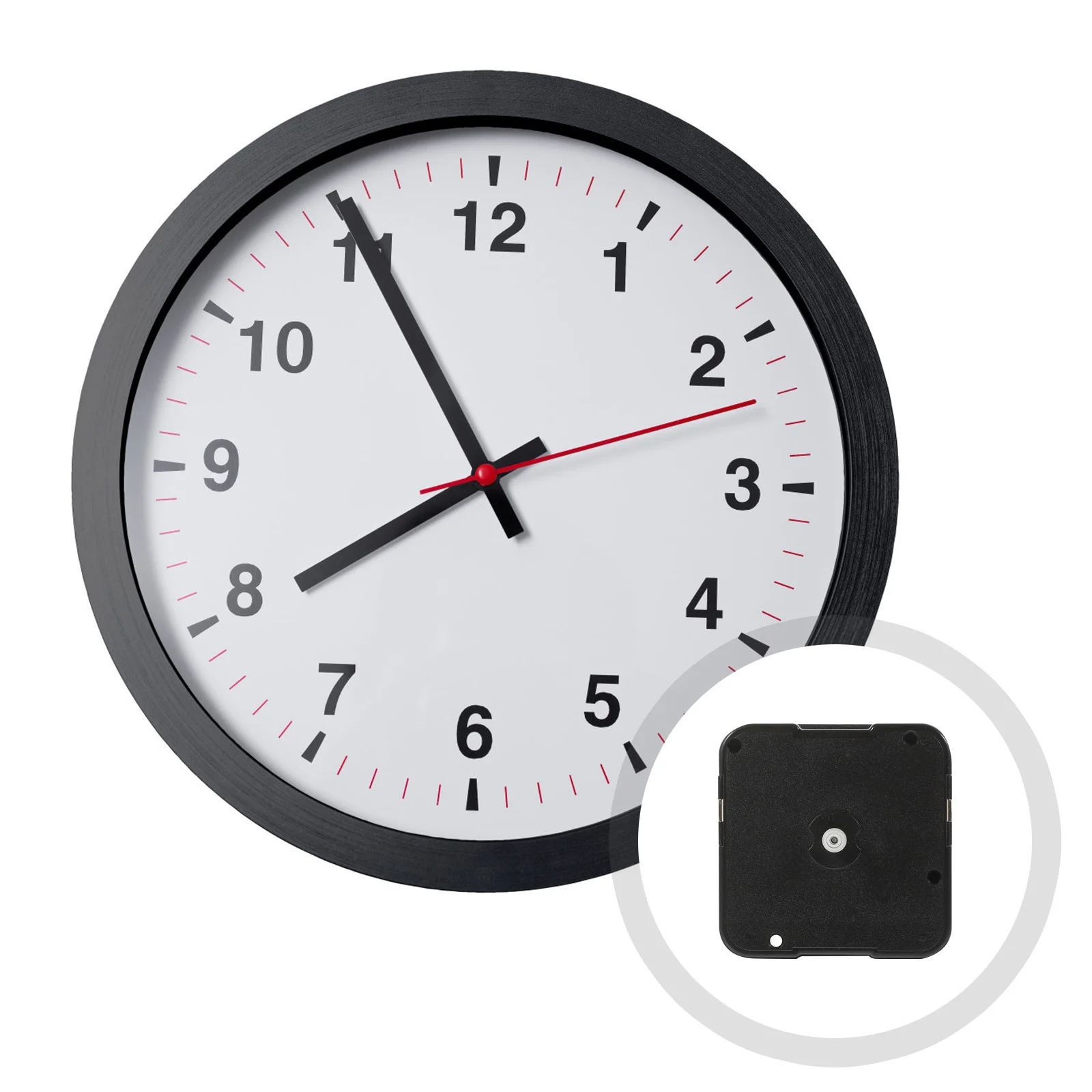 

Quartz Wall Mechanism Replacement Silent Sweep Movement Operated Diy Clock Kit High Torque Clock Motor Repair Parts For