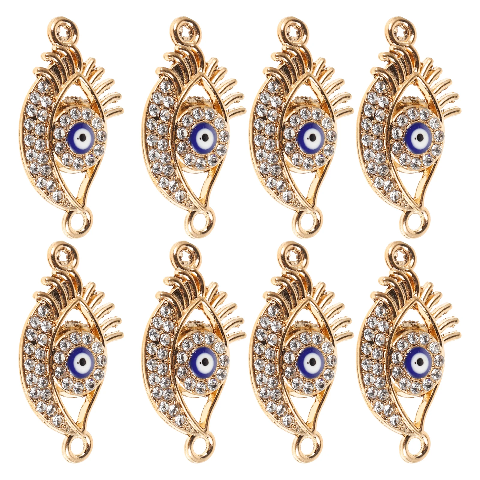 

10Pcs Exquisite Demon Eye Charms Diy Jewelry Making Pendants Mini Evil Eye Accessories Alloy Findings Handmade Bracelet Parts