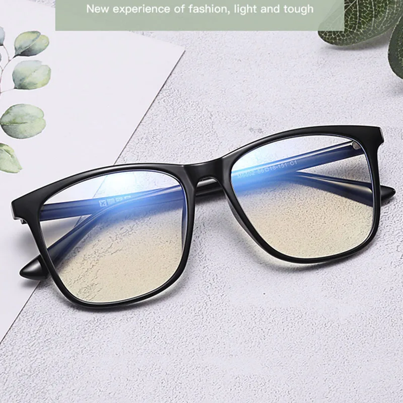 

Super Light TR90 Eyeglasses Frame Unisex Glasses Big Square Eyewear 0 -0.5 -1 -1.5 -2 -3 To -6.0
