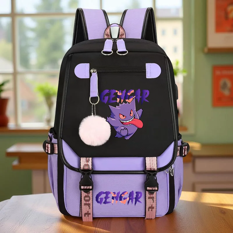 حقيبة ظهر بيكاتشو ذات سعة كبيرة - حقيبة سفر مع حزام قابل للتعديل، حقيبة ظهر متينة للسفر، للاستخدام اليومي والعودة إلى المدرسة