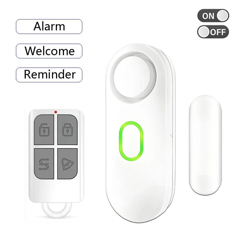 

Беспроводной датчик двери, детектор открытого окна, устройство напоминания о приветке, пульт дистанционного управления 120 дБ, охранная сигнализация для умного дома