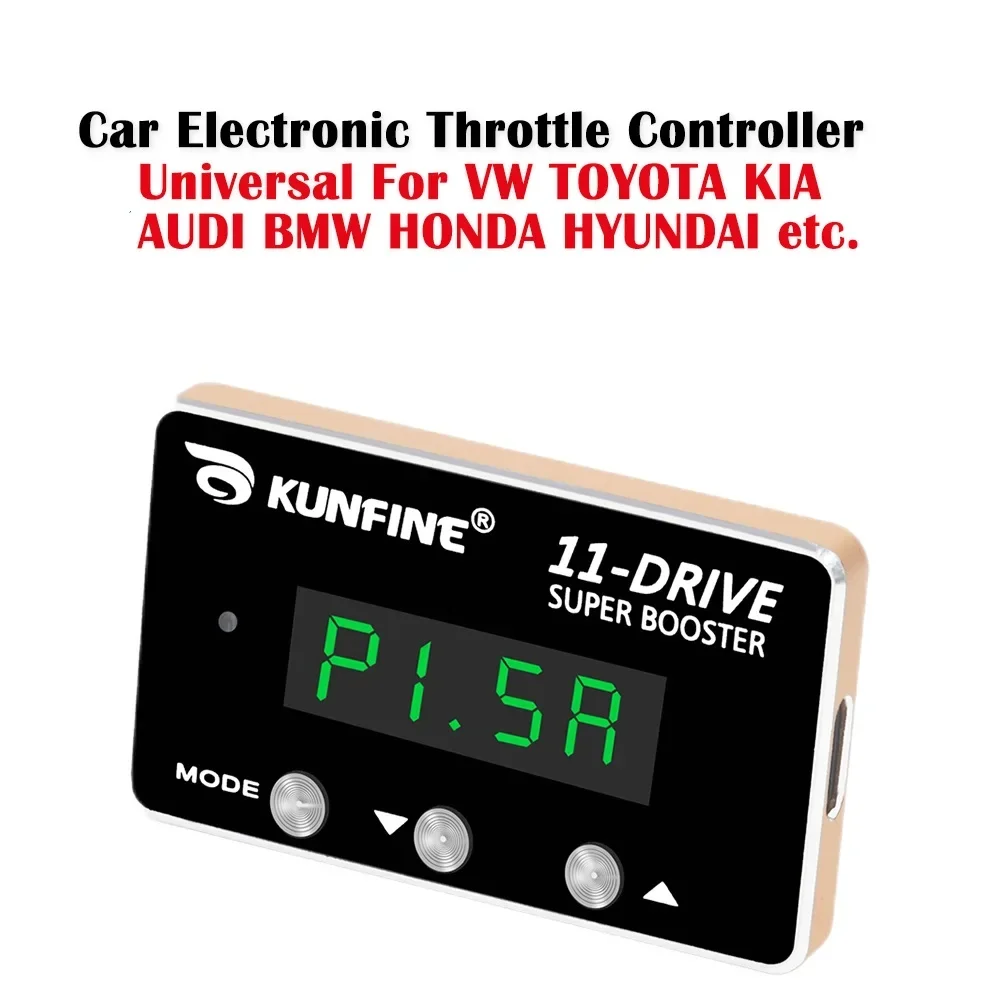 Car Electronic Throttle Controller Racing Accelerator Potent Booster For HYUNDAI/KIA/VW/TOYOTA etc. Tuning Part 11 Drive