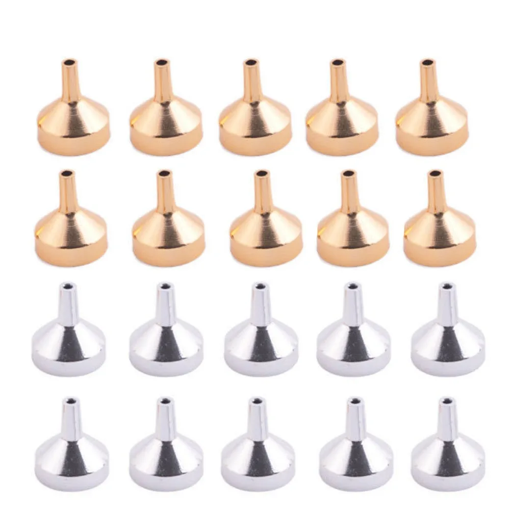 5PCS Refillable Bottom Fill Perfume Bottle with Metal Funnel Mini Travel Refill Dispenser Smoking Accessory