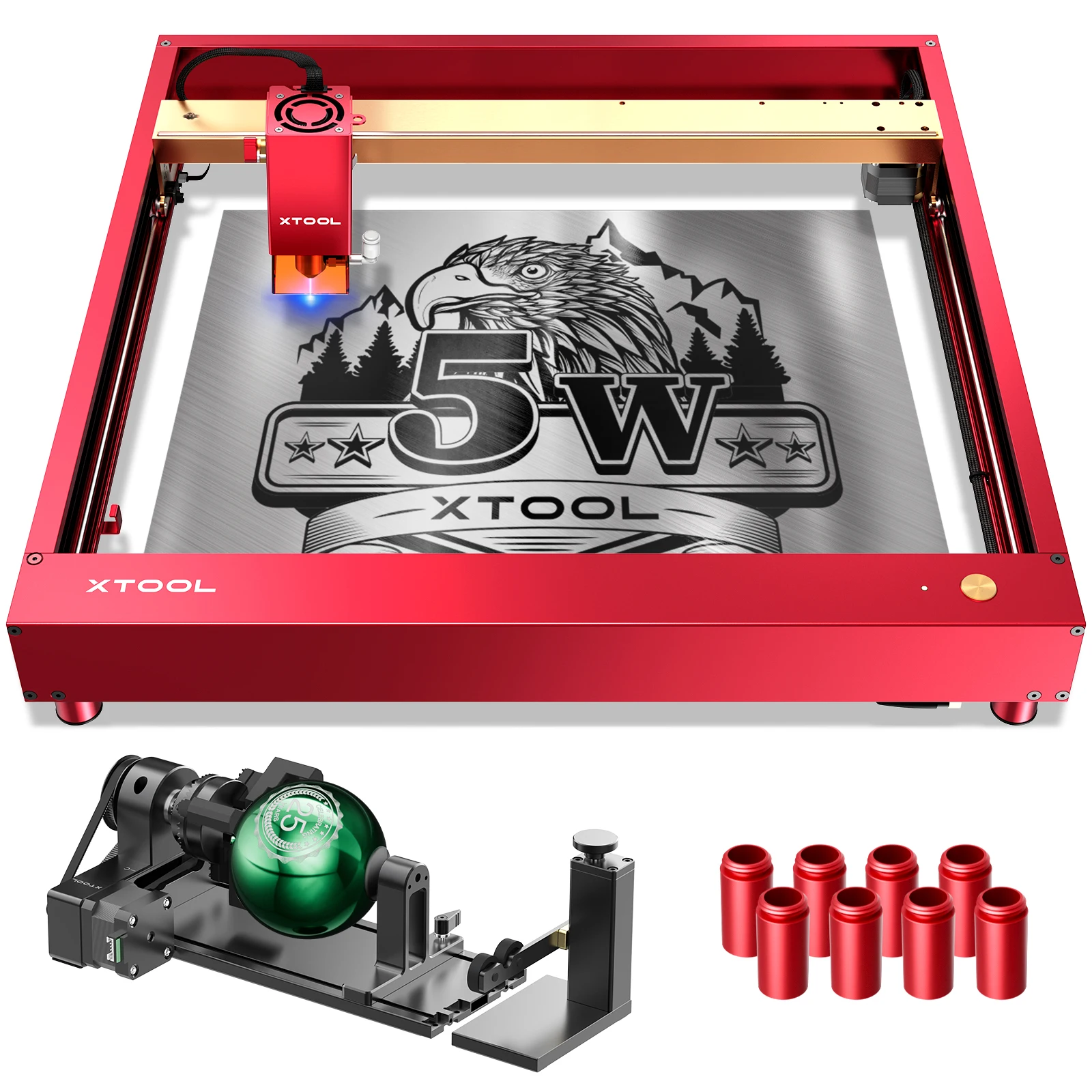 xTool D1 Pro 5W Laser Engraver Laser Cutter Engraving Cutting Machine (Please check the bundle for more options)