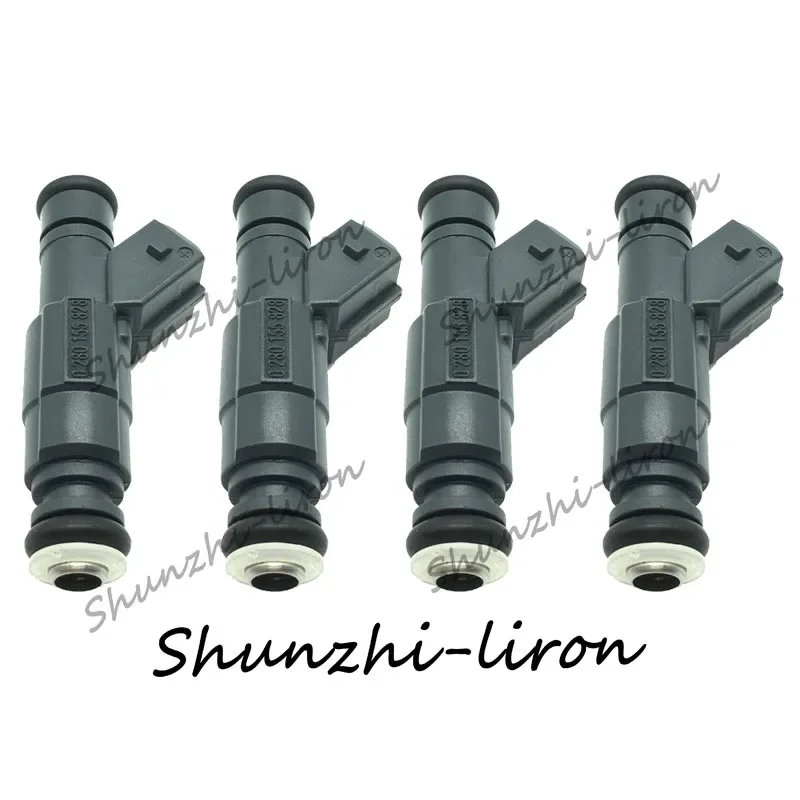 4pcs Fuel Injector For V-W Santana 1.6/1.8 OEM 0280155828 Injection Car-styling Fuel Nozzle Injectors Valve Injection System Kit