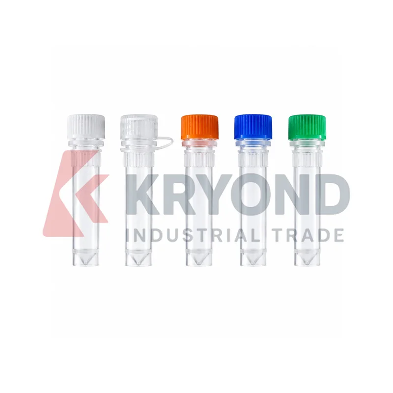 Screw Cap Plastic Cryovial Gasket Standable 1.5mL 500pcs Laboratory Sample Container Research Series Model Storage Vessel Sets
