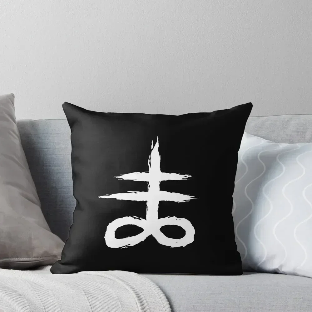 

Lucifer / Satanic Emblem Logo Tees Throw Pillow Couch Cushions Custom Cushion Photo pillow