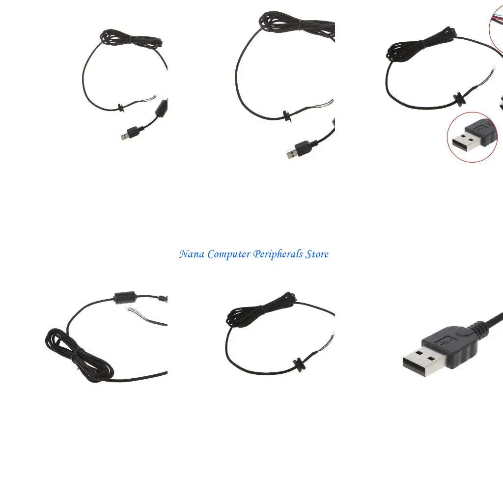 

F68C Mouse USB Cable for G9 G9X Mechanical Computer Mouse Replacement Accessory Durable Wear Resistant Nylon Line