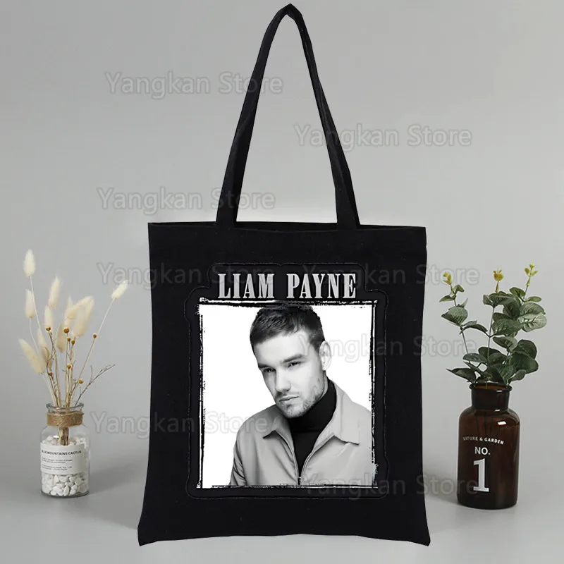 

Liam Payne Women Shoulder Bag Canvas Shopping Bags Female Handbags Reusable Tote Bag Best Gifts