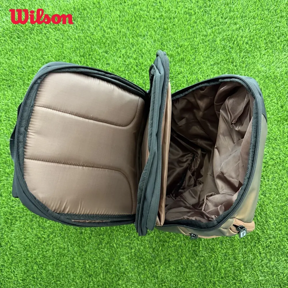 

Genuine Wilson Super Tour Pro Staff V14 Tennis Racquet Bag 2 Pcs Racket Backpack Tennis Bag with Thermo-regulated Compartment