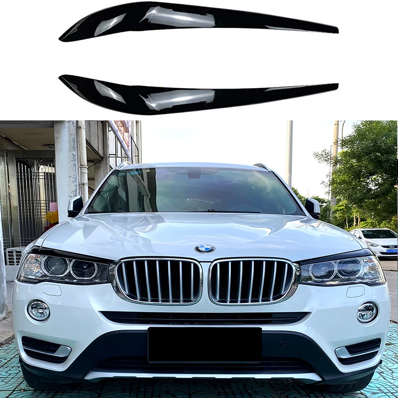 BMW X3 F25 X4 F26 에 적합, 2014-2017 헤드라이트 라이트 스티커, 외부 장식, 자동차 스티커 수정