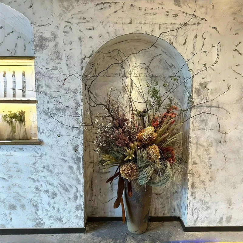 floor-to-ceiling autumn color art dry branches creative architecture combination high-end decorative flower ornament