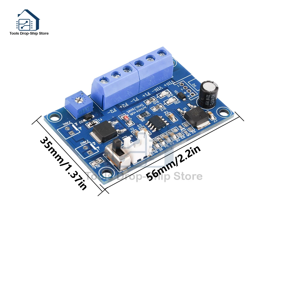 DC12V 24V 4A Fan Temperature Control Module PWM Thermostat Speed Governor DC Fan Intelligent Speed Regulator with 50CM Line