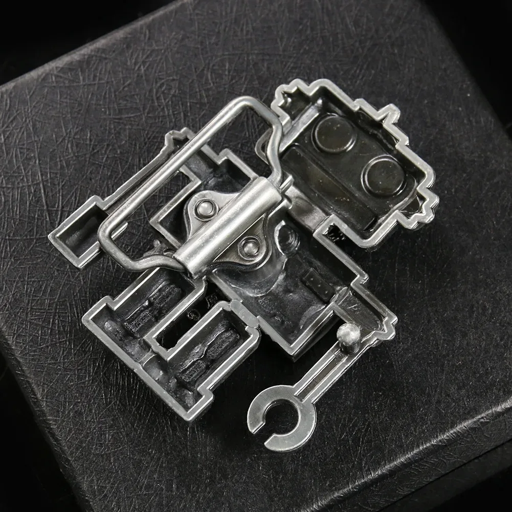 Retro Robot Belt Buckle Cartoon Machine Style Western Cowboy Punk Trend Metal Waistband Buckle DIY Leather Craft Jeans Gift