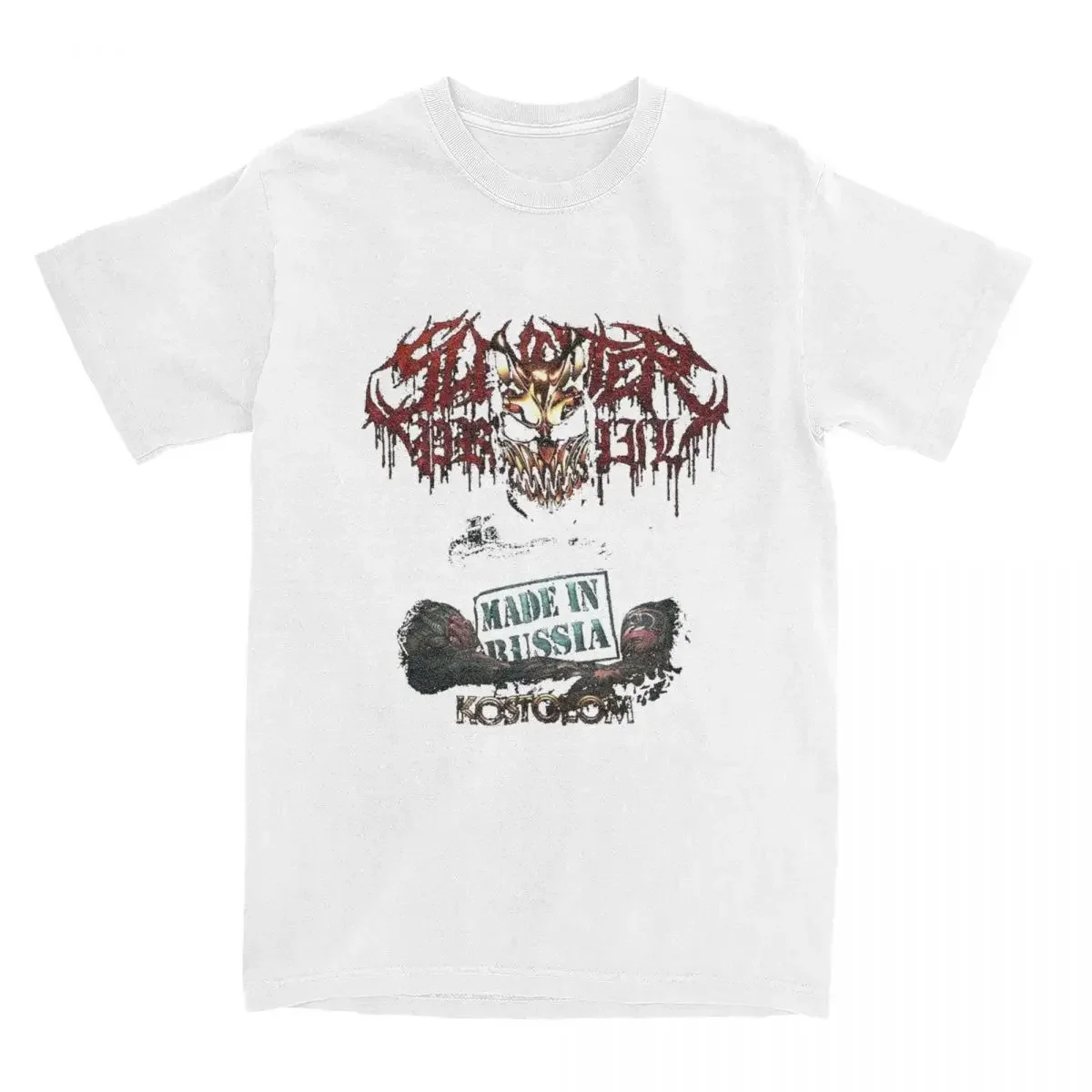 Crazy Death Slaughter To Prevail Kostolom Band T-Shirts for Men Women Cotton  Tees Shirt Unique Clothing