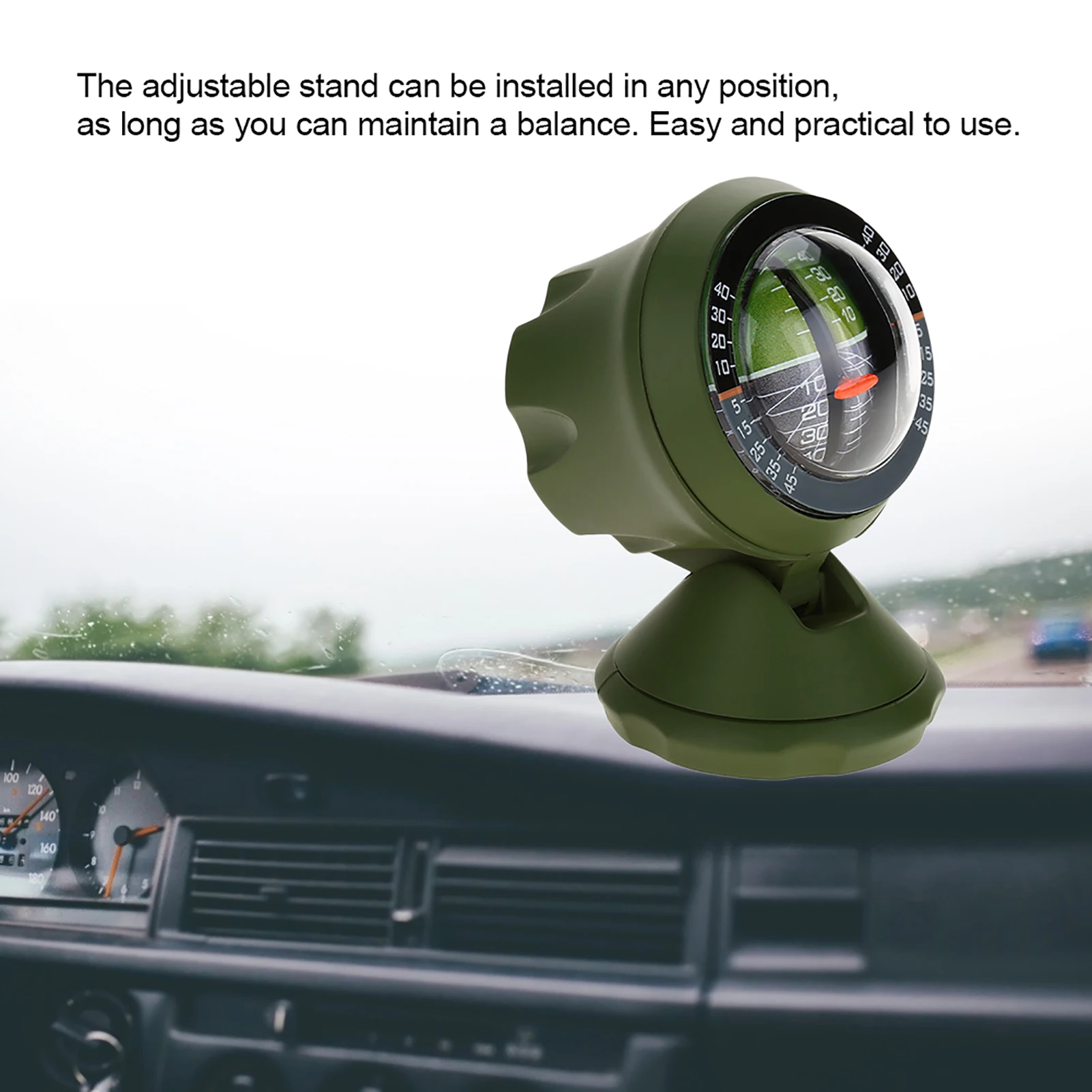 Outdoor Multifunction Car Inclinometer Equipment Angle Slope Meter Balancer Measure Equipment