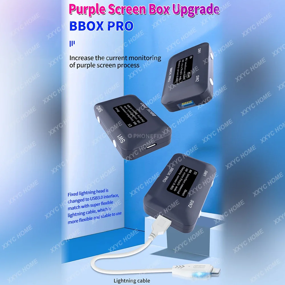 JC B-BOX Pro Purple Screen Non-removal NAND Programmer for IOS A7-A11 for iPhone & iPad Unlock WIFI Modify NAND Syscfg Data